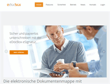 Tablet Screenshot of edocbox.de